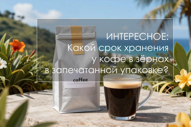 Какой срок хранения у кофе в зёрнах в запечатанной упаковке?
